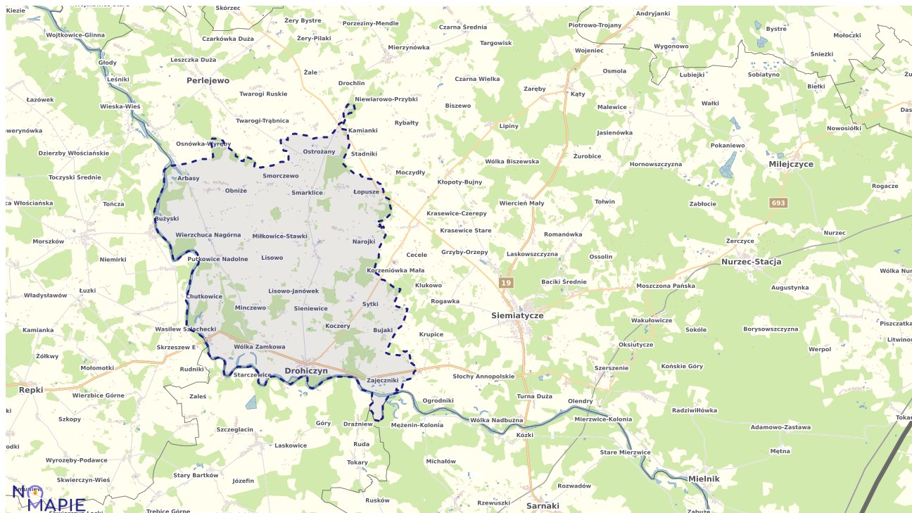 Mapa wyborów do sejmu Drohiczyn